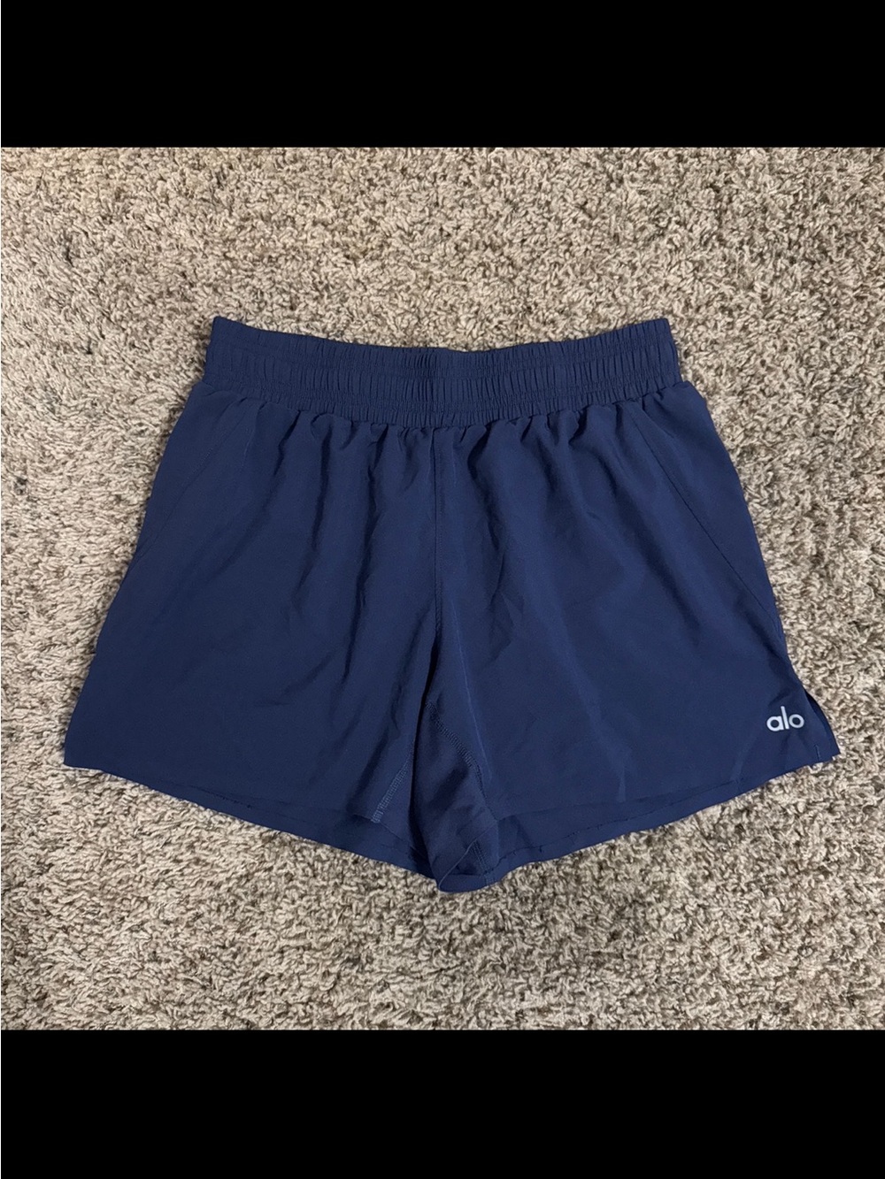 Alo Yoga Navy Shorts